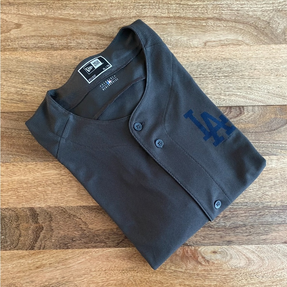 LA Dodgers New Era Charcoal Jersey